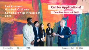 Global Citizen Scholarship Program 2026: Apply Now for the BKMF Changemaker Opportunity