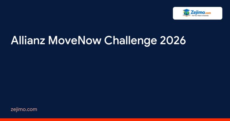 Allianz MoveNow Challenge 2026 on Zejimo.com