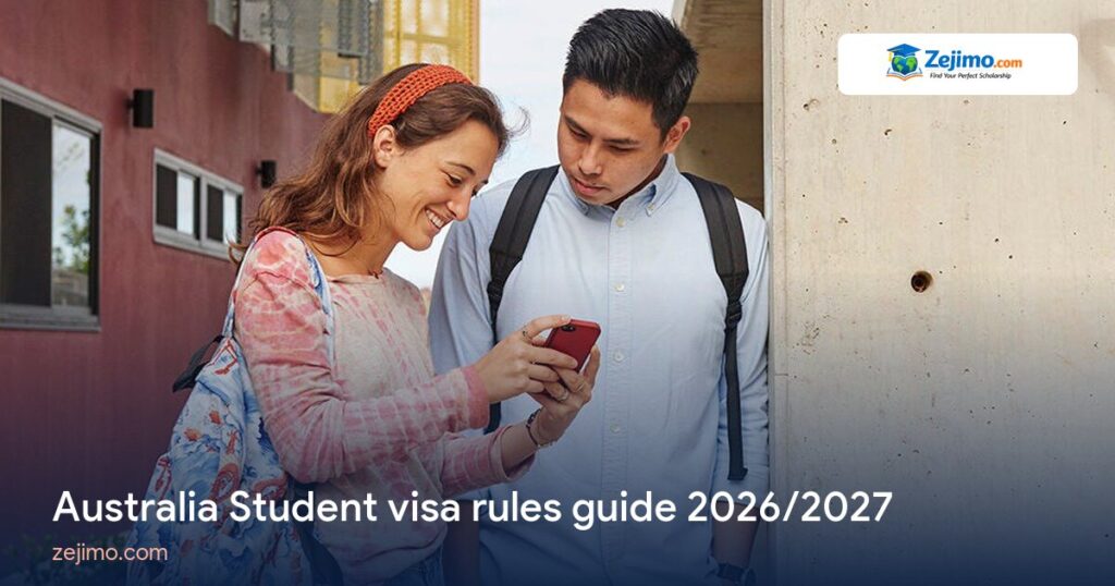 Australia Student visa rules guide 2026/2027 on Zejimo.com