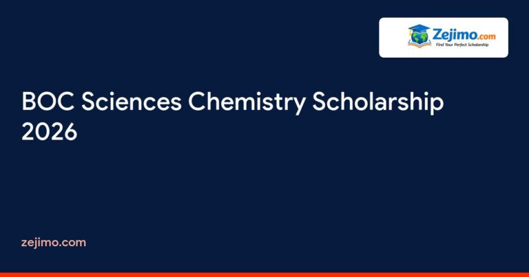 BOC Sciences Chemistry Scholarship 2026 on Zejimo.com