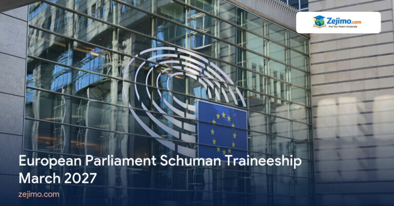 European Parliament Schuman Traineeship March 2027 on Zejimo.com
