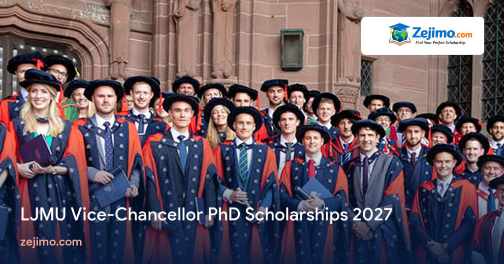 LJMU Vice-Chancellor PhD Scholarships 2027 on Zejimo.com