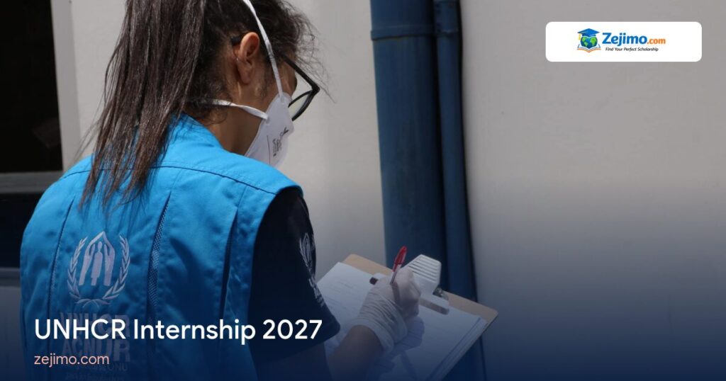 UNHCR Internship 2027 on Zejimo.com