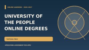 University of the People tuition-free online degree guide showing that application and assessment fees apply